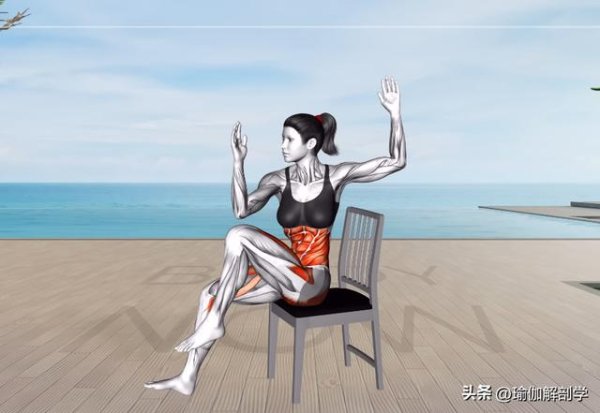 鼎冠策略资 每天坐在椅子上交替抬腿100次，瘦肚子特别快、也不伤膝盖
