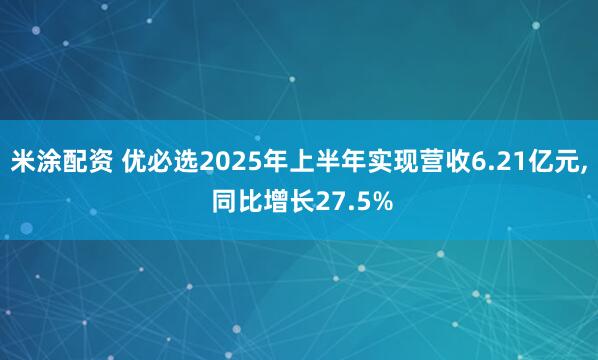米涂配资 优必选2025年上半年实现营收6.21亿元, 同比增长27.5%